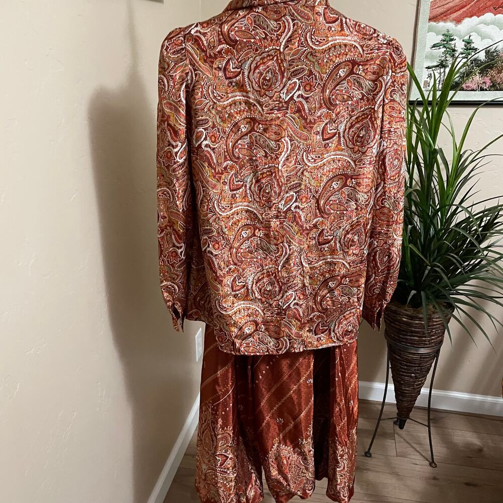 Vintage 80'S Howard Wolf Harem Pants Blouse Set - Picture 2 of 11